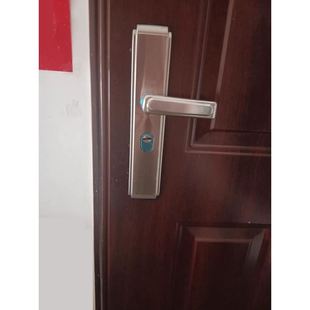 入户大门锁不锈钢机械门把手通用型木铁锁具防盗手柄锁体 家用套装