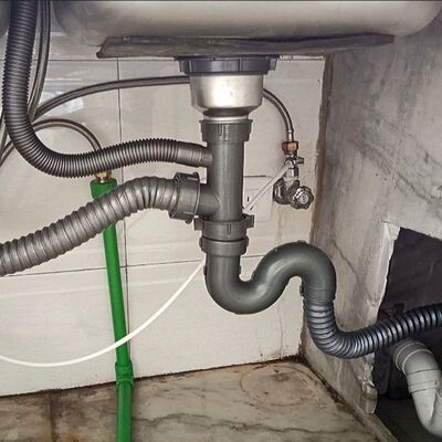 厨房水槽下水器下水道排水管子套装双槽洗菜盆防臭配件下水管