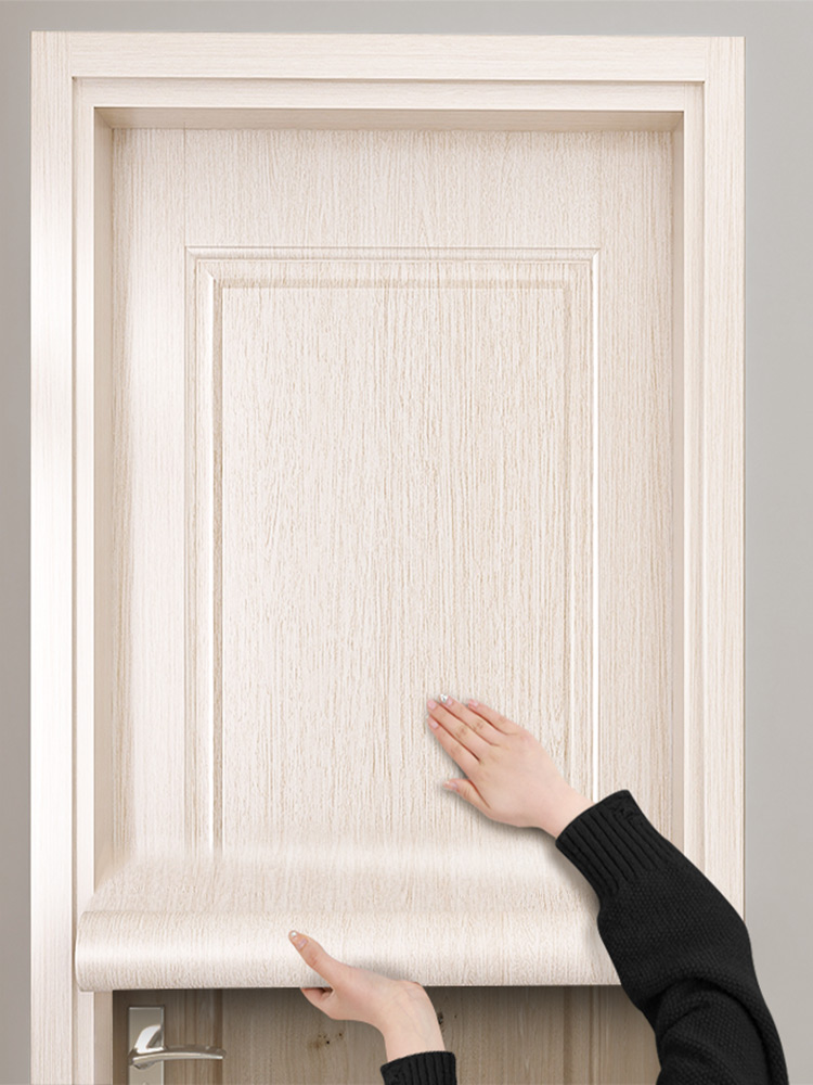加厚门贴纸整张木门翻新自粘壁纸入户门旧门家具遮丑改色木纹贴膜