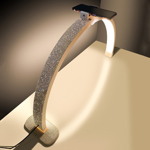 美甲桌面台灯纹绣补光灯贴钻护眼U型半月灯美甲师工作照明灯批发