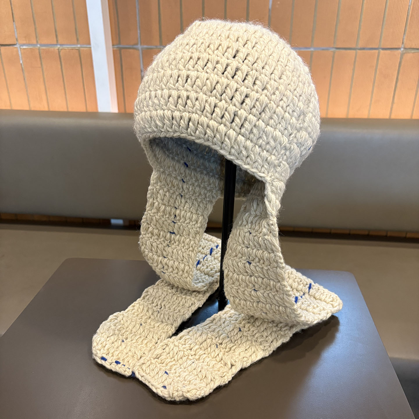 韩版小众设计秋冬两用护耳针织毛线帽女时尚潮牌百搭潮牌保暖冷帽