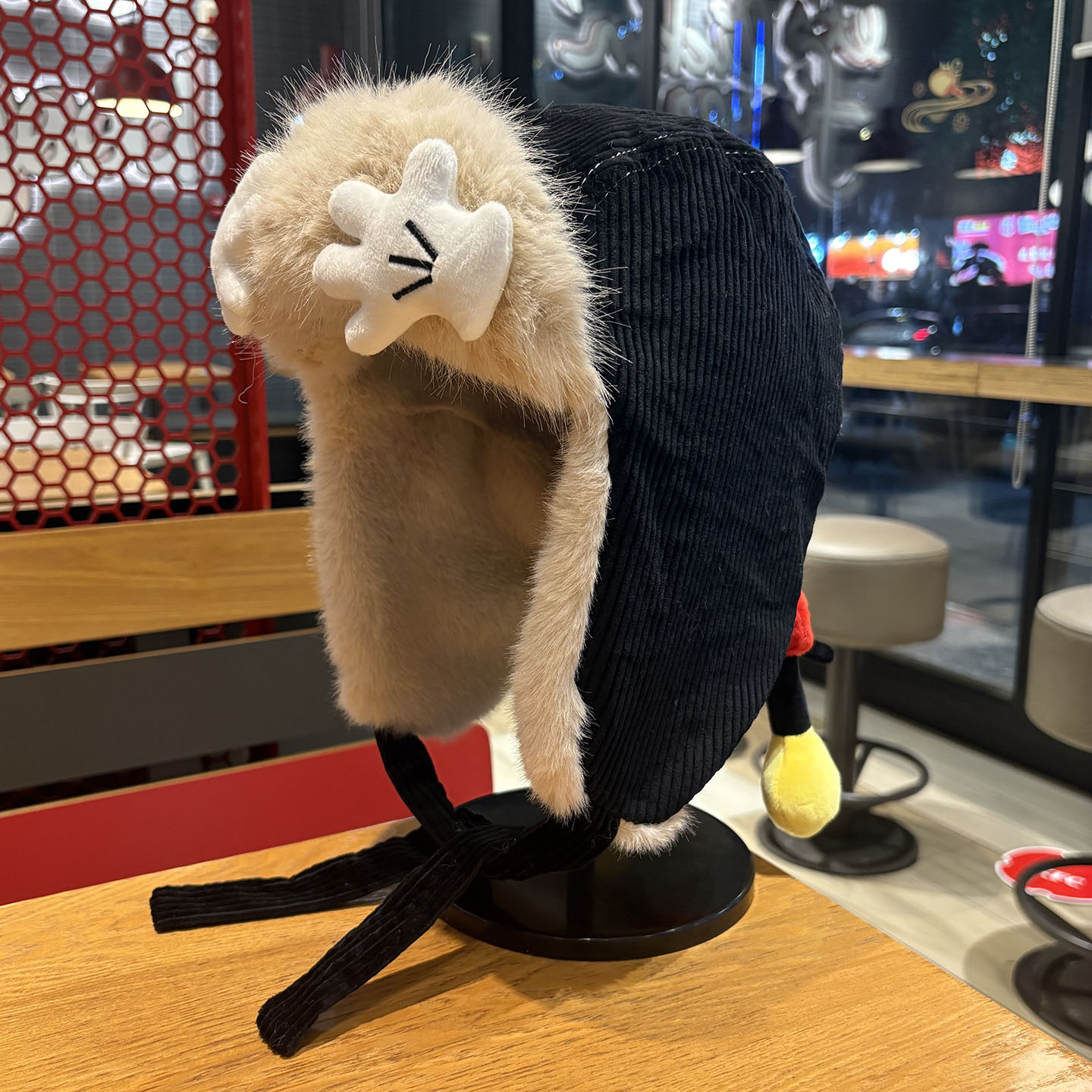 冬季男女加厚加绒米奇屁屁雷锋帽