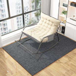 摇椅专用地垫卧室电脑椅化妆椅转椅脚垫高档客厅阳台防滑地毯