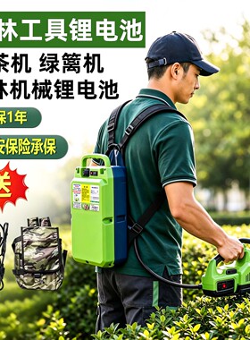 电动割草机大功率锂电池24V48V10AH绿篱机采茶机电锯锂电池大容量