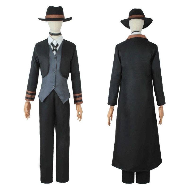 文豪野犬cos服中原中也cos服全套帽子中原中也cosplay衣服表演服