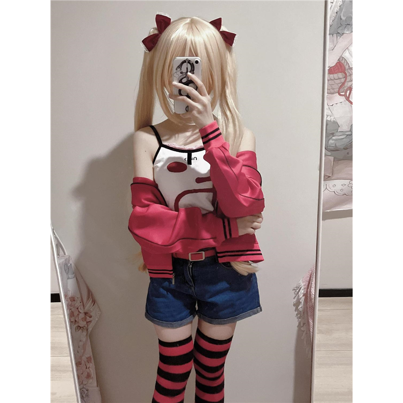 现货galgame游戏鬼父秋月爱莉二次元歌姬cosplay可爱外套背心