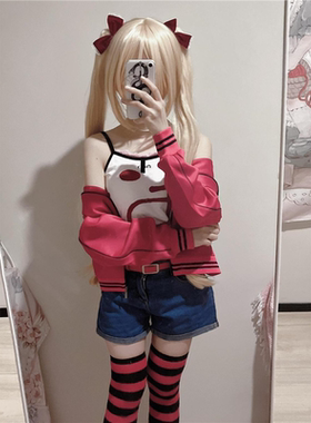 现货galgame游戏鬼父秋月爱莉二次元歌姬cosplay可爱外套背心