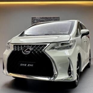 潮玩合金汽车模型 1:24雷克萨斯雷尔法LM300H 声光开门玩具商务车