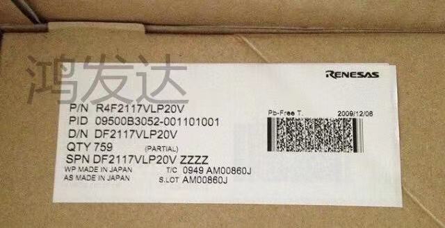 R4F2117VLP20V  原装正品现货 下单先询价
