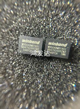 随机存取存储器(RAM) W956A8MBYA5I  TFBGA-24丝印：W956A8MBYA5I