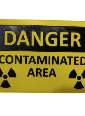 Danger Contaminated Area Nuclear Radiation Sign / Danger -