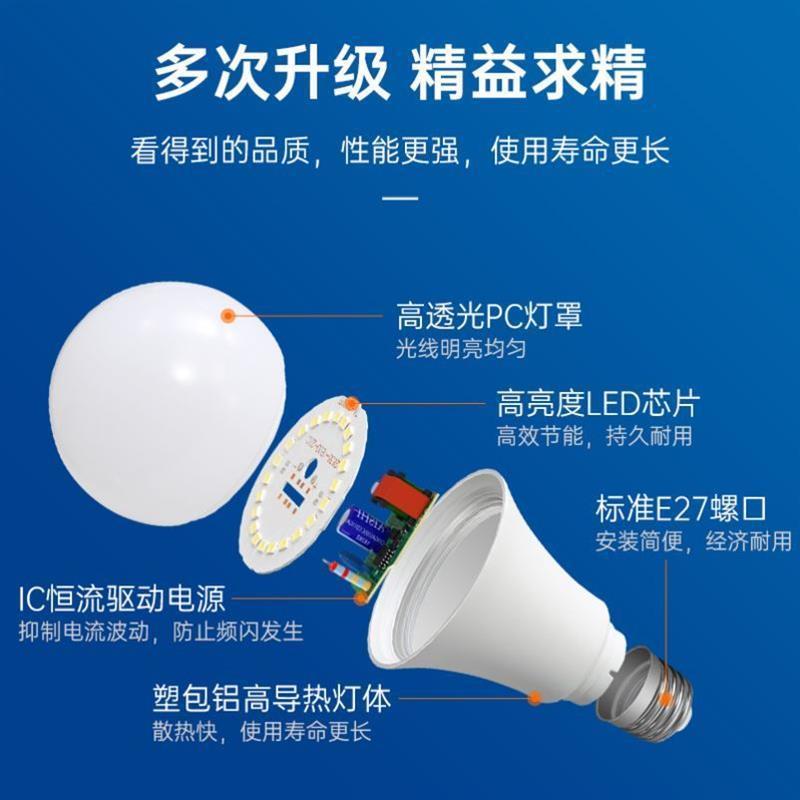 Led bulb light, chandelier, eye protection no strobe bulb