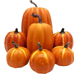 pillow model pumpkin ornament Halloween Pumpkin set 12pcs