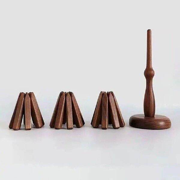 Wooden Trivet Set Coaster For Hot Dishes Wood Trivet Anti