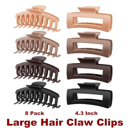 Hair Clips Matte Banana Claw Clips Strong Hold jaw clips