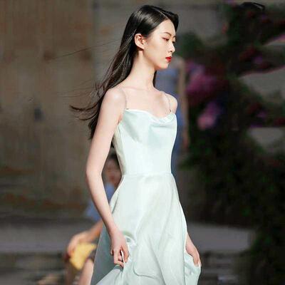 Temperament Ladies Dress Star Sleeveless Bridesmaid Dress He