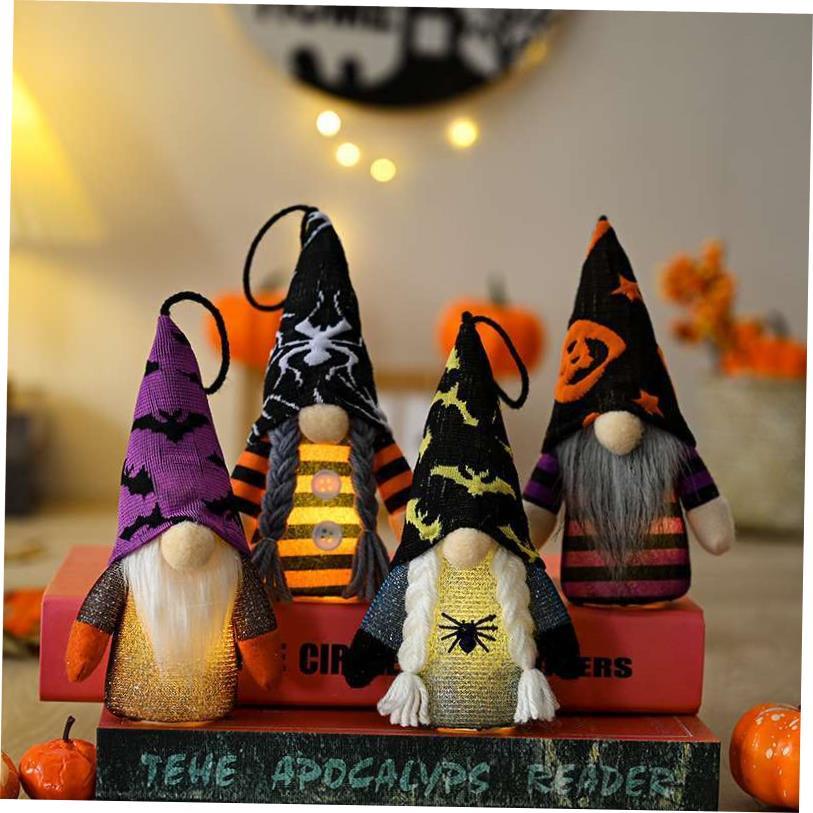 Halloween Rudolph with lamp pendant dwarf faceless doll Rudo