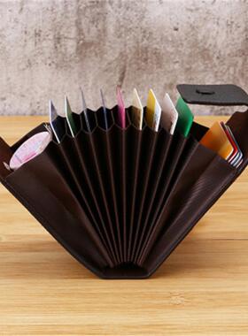 Men Credit Card Holder Leather Purse for Cards Case Wallet f