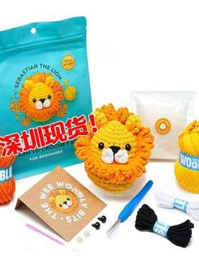 亚马逊爆款beginner crochet kit初学者钩针套件附有分步视频教程