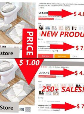 1Pcs Bath Mat Set Bathroom Carpet Rug Toilet Mat