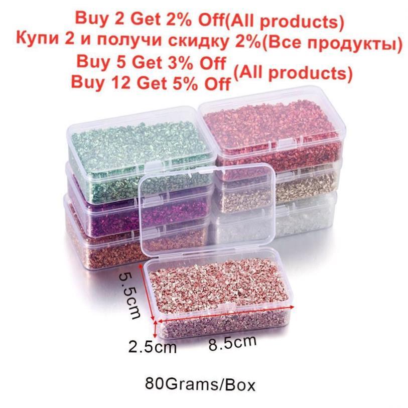 80g Crushed Glass Stones Resin Filling for DIY Epoxy Resin