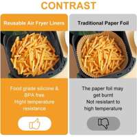 Air Fryer Silicone Pot Thick Reusable Silicone Square Air Fr thumbnail 5