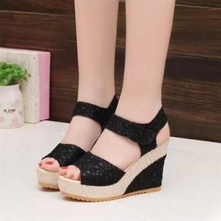 High Heels Sandals Summer Women Open Wedges Platform Shoes