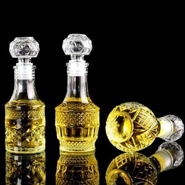 1 Pcs Small Empty Spirit Whisky Wine Bottle 50ml Mini Glass