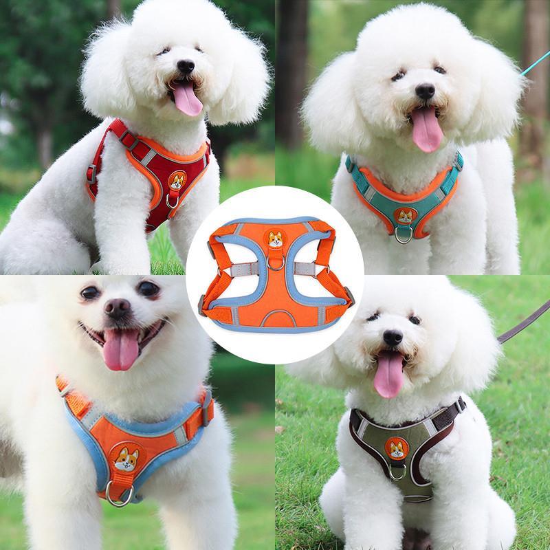 New Pet Dog Harness Leash Set Reflective Adjustable Puppy