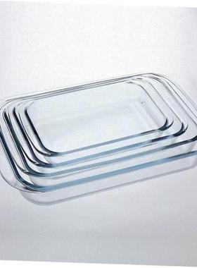 tempered glass dish microwave oven pan risotto dish rectan