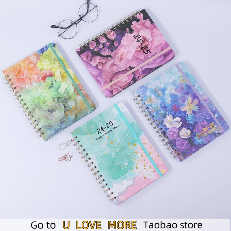 2025 Weekly Monthly Planner Agenda A5 Notebook Diary Notepad