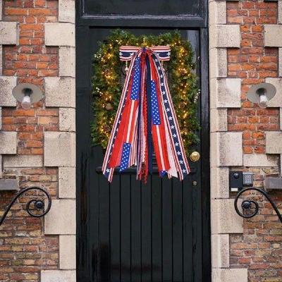 Eye-catching Wreath Decoration High-quality Patriotic Decor