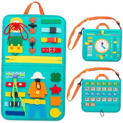 Kids Montessori Toys Educational Baby Busy Board Cartoon Ear