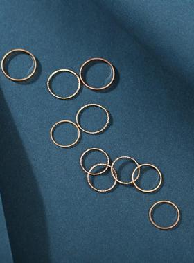 Cross-border rings hot-selling alloy joint ring set 关节戒指