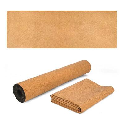 Natural Cork TPE Yoga Mat Fitness Gym Sports Mats Pilates Ex