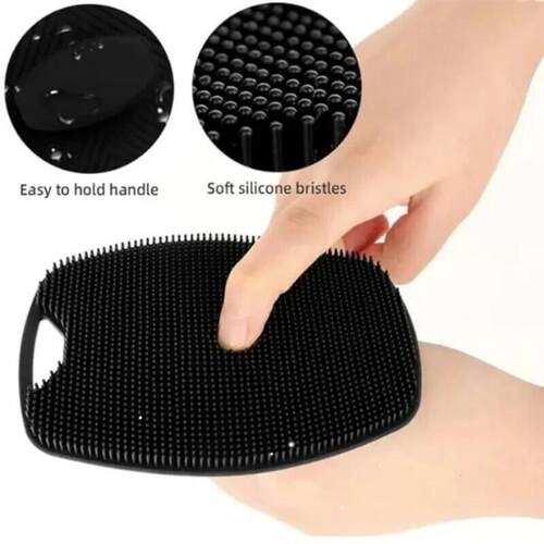 1pc Soft Silicone Exfoliating Brush Cleanser Manual Body Cle