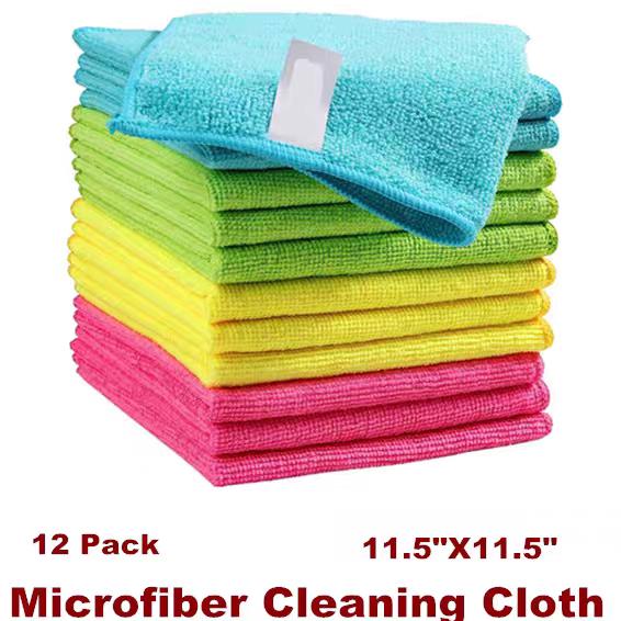 Microfiber Cleaning Cloth Rag Towels Dusting Cloth Kitchen - 实物图