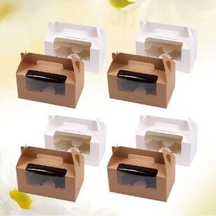 Paper Dessert Container Cake Boxes Muffin Boexes Portable
