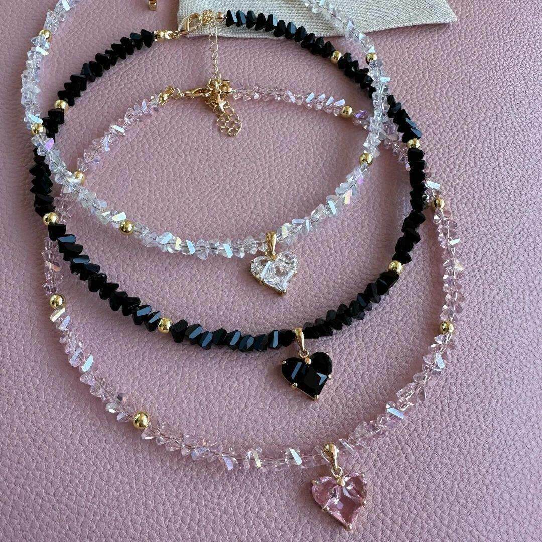 Fashion Vintage Sexy Zircon Heart Pendant Necklace For Women