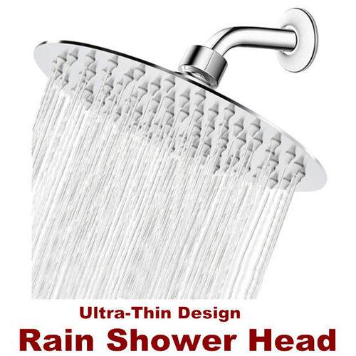 Rain Shower Head Rainfall Bathroom Showerhead High Pressure