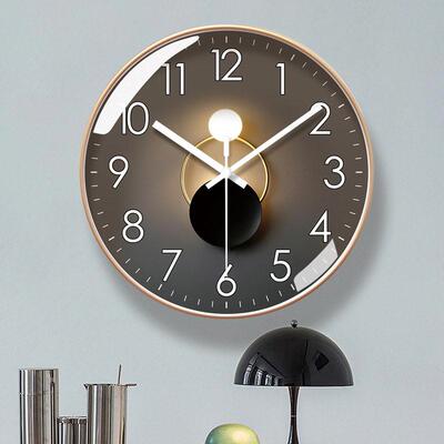 mute clock wall clock living room modern minimalist atmos