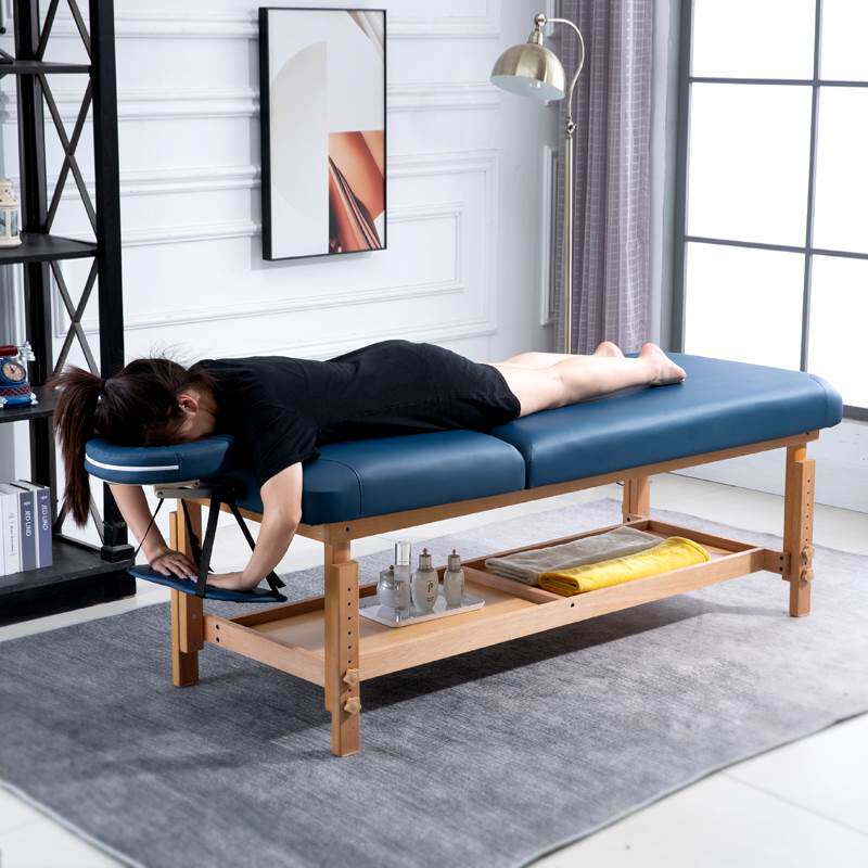 美知然固定按摩床美容床美容院专用原始点推拿理疗床纹绣实木家用