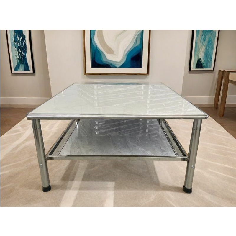 不锈钢瓷砖桌子架家用餐桌吃饭学习烤火摆摊四角圆弧圆形防磕碰,住宅家具,岩板餐桌,淘宝优惠券,粉丝福利购,淘宝优惠卷