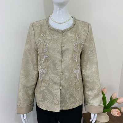 妈妈装春秋新中式小香风气质外套