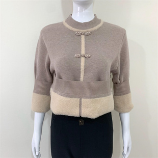 妈妈秋冬装加绒加厚毛衣2025新款中老年女冬季打底衫洋气内搭上衣