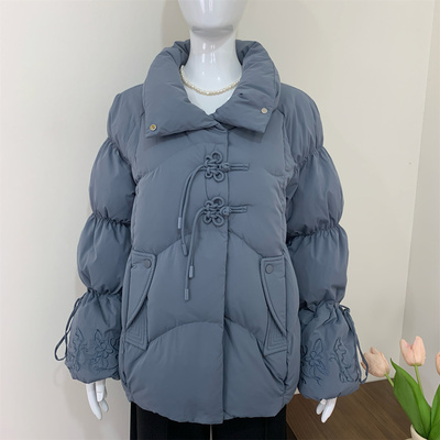 妈妈冬装洋气保暖羽绒服奶奶外套