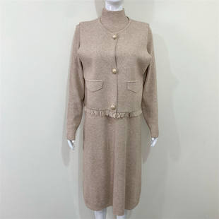 中年妈妈秋装套装连衣裙两件套2025新款中老年女士秋冬季洋气外套