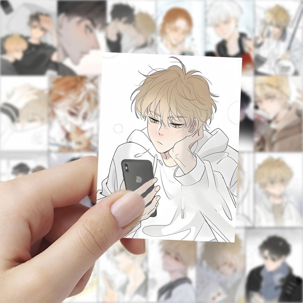 240张盐友贴纸漫画周边童阳萧真可爱装饰diy手机平板防水贴画