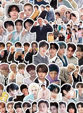 206张StrayKids男团贴纸合集高颜值周边装饰笔记本行李箱手账防水