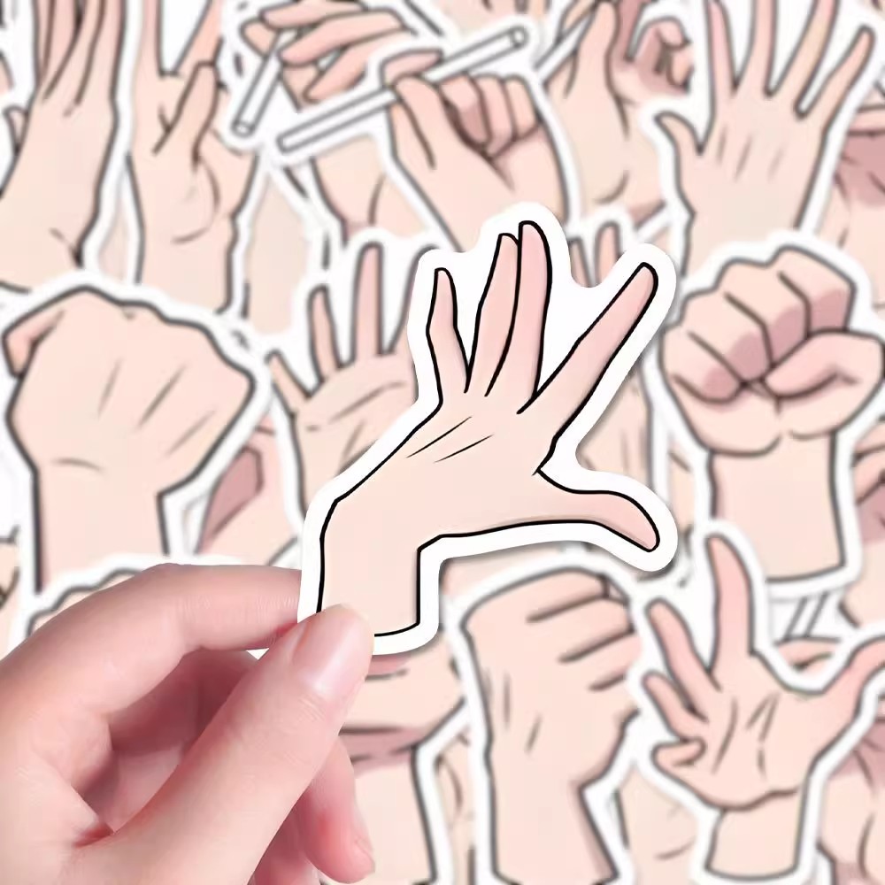 手部画法贴纸美术生绘画oc临摹